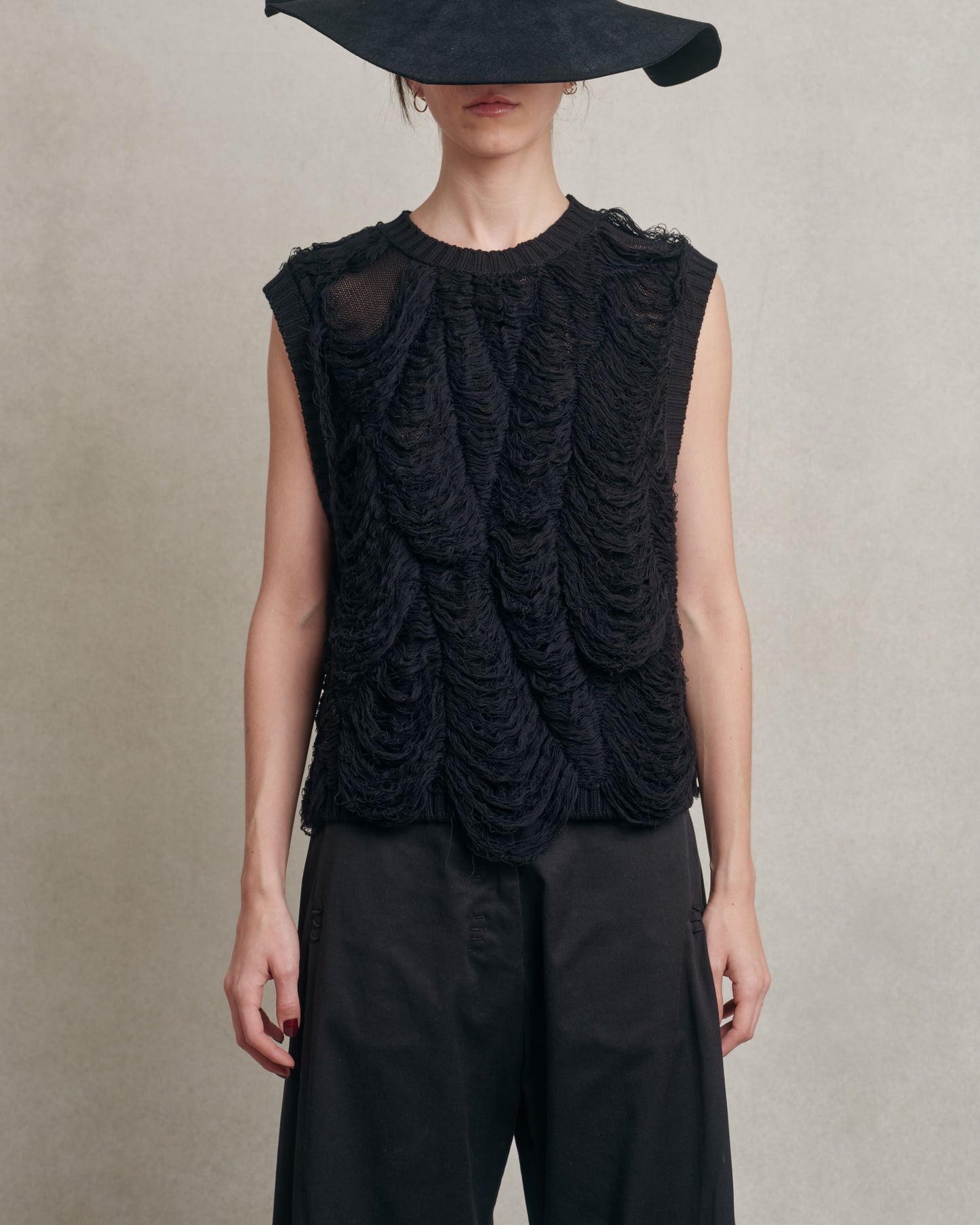 Isabel benenato - Sleeveless textured top
