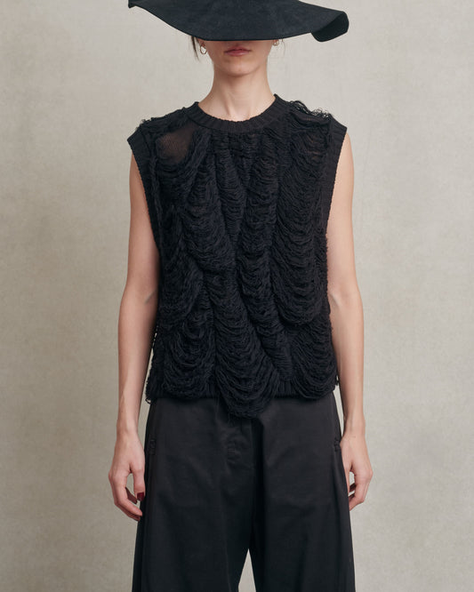 Isabel benenato - Sleeveless textured top