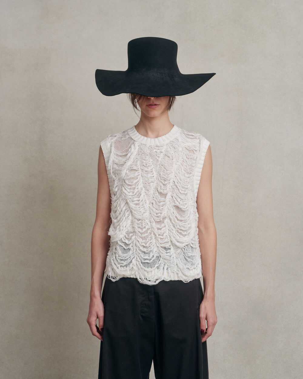 Isabel benenato - Sleeveless textured top