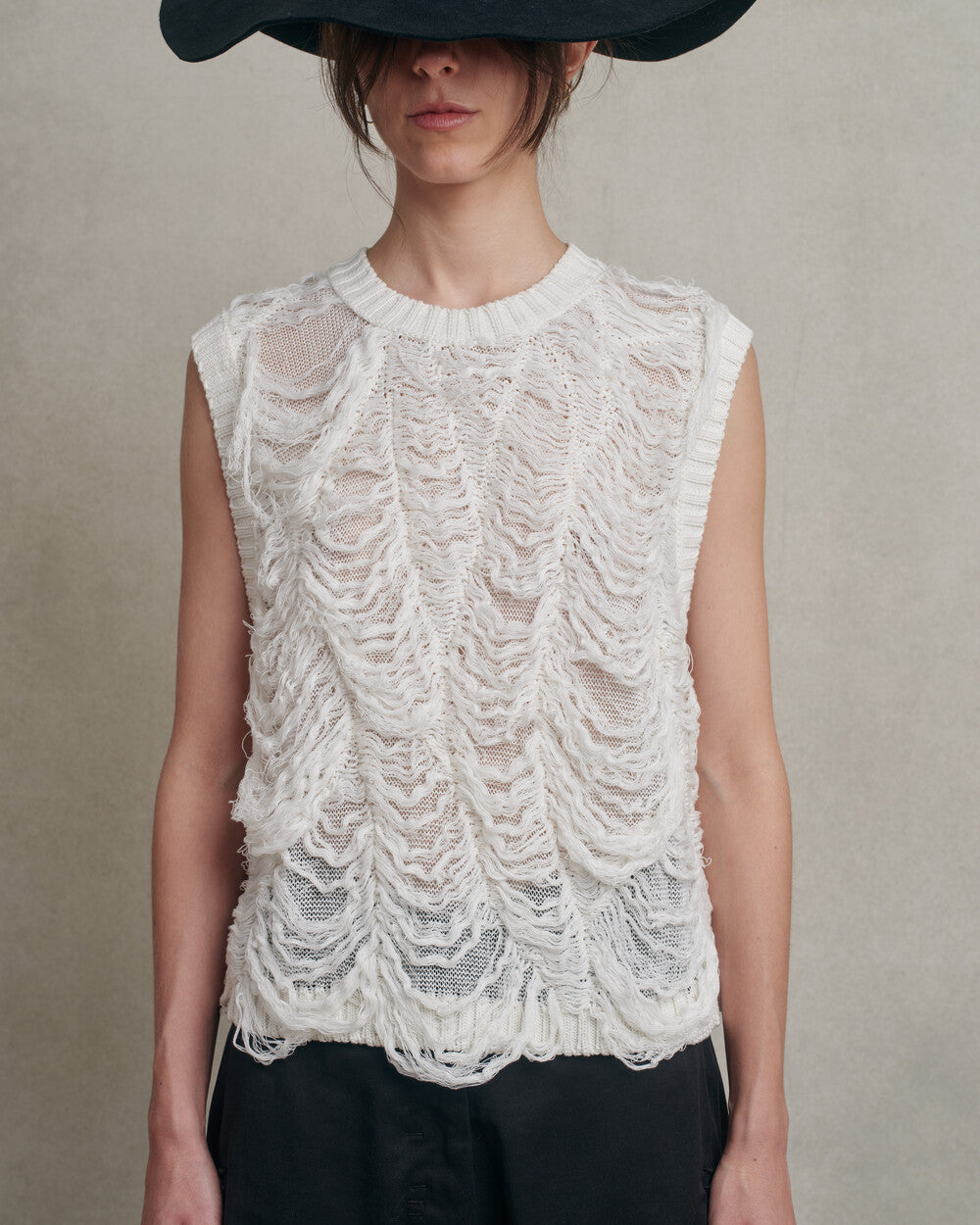 Isabel benenato - Sleeveless textured top