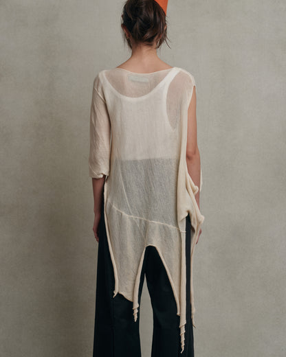 Tao Barbara bologna - One sleeve shear top
