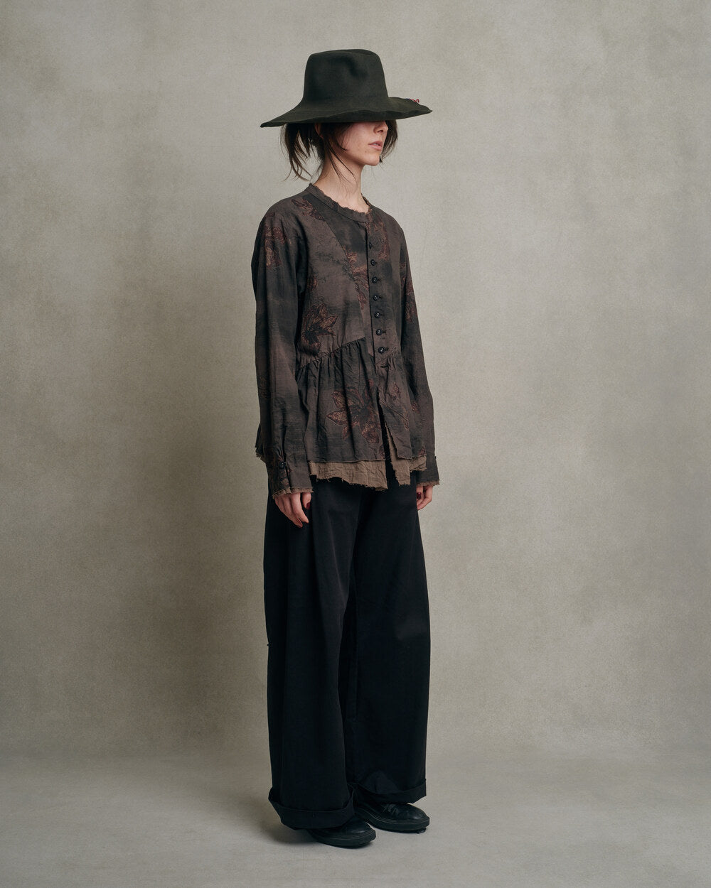 Pas de calais - Blusa de algodón con estampado floral