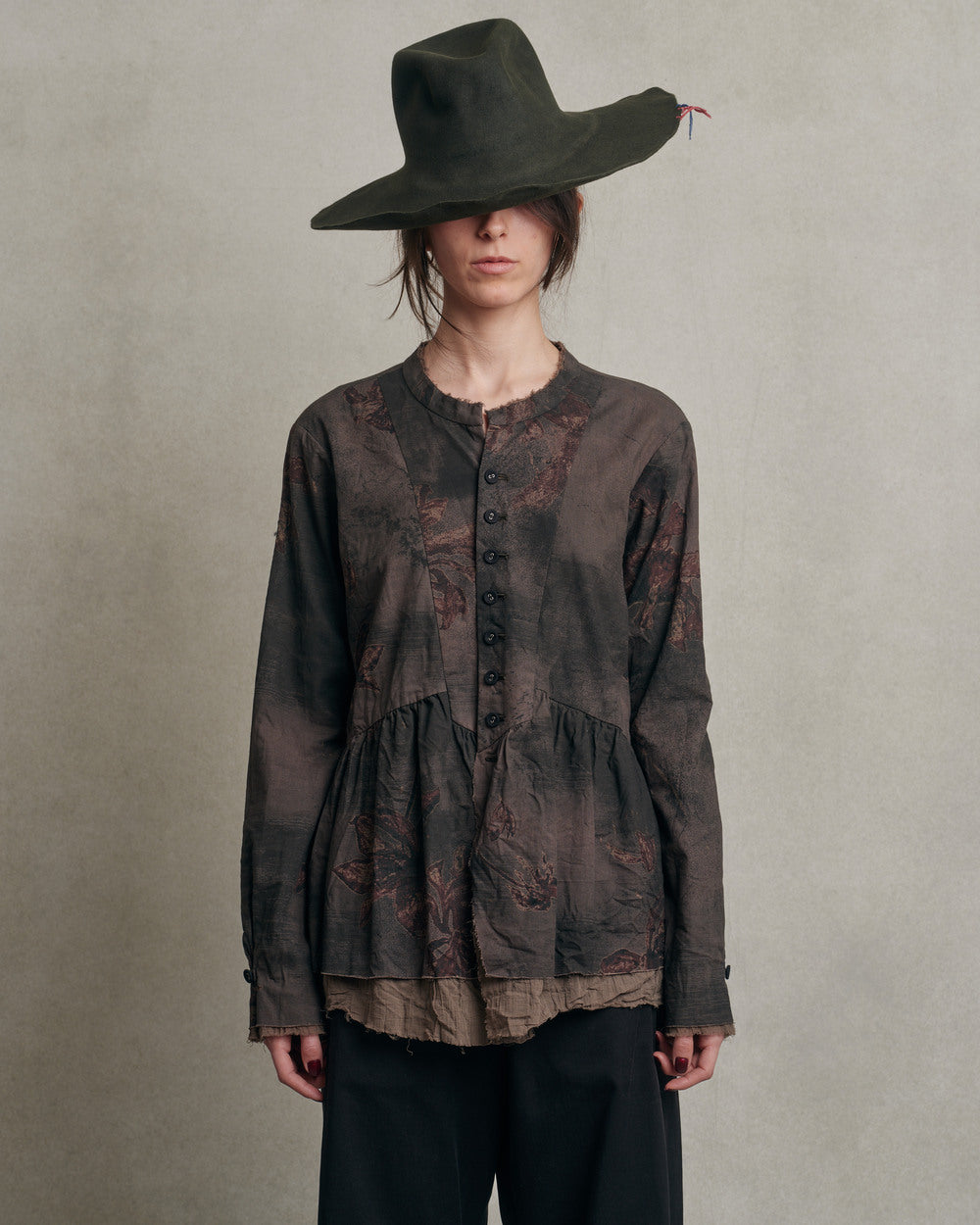 Pas de calais - Blusa de algodón con estampado floral