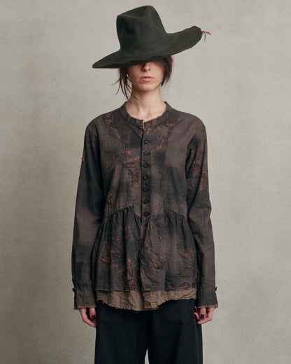 Pas de calais - Blusa de algodón con estampado floral