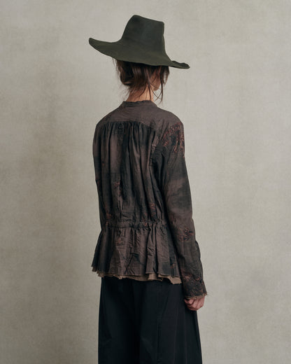 Pas de calais - Blusa de algodón con estampado floral