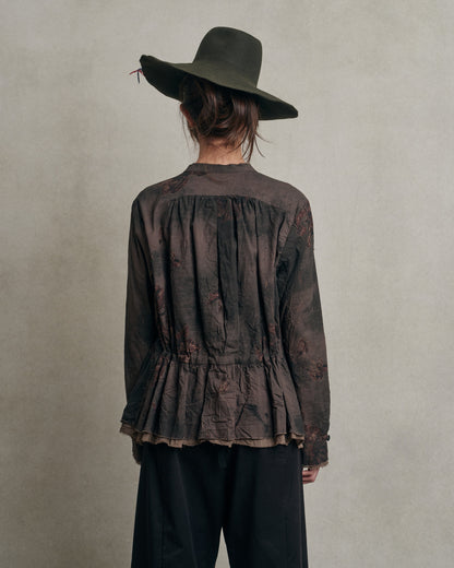 Pas de calais - Blusa de algodón con estampado floral
